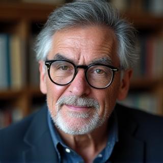 Retrato de cineasta brasileiro renomado