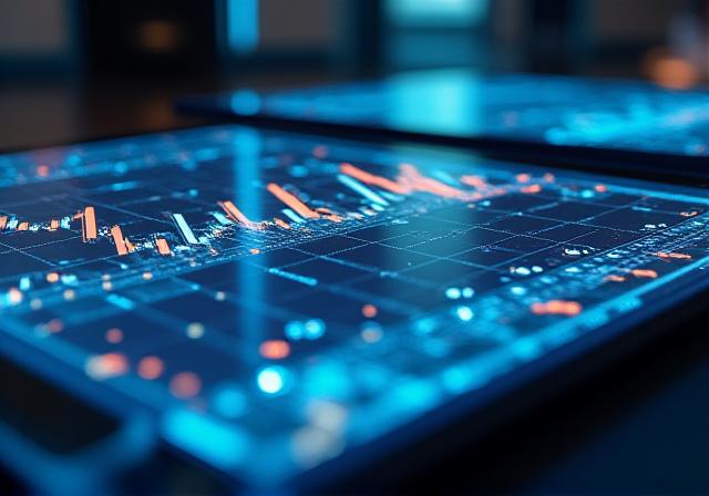Gráficos financeiros mostrando a tendência da economia brasileira