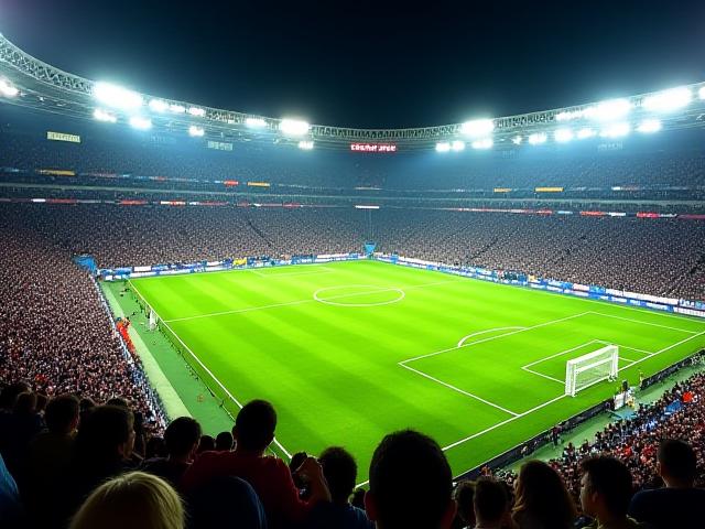 Estádio de futebol lotado